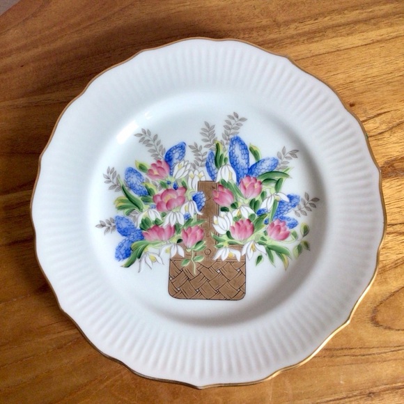 Vintage RFB for Tastesetter Golden Bouquet Plates - Set of 2 - Picture 2 of 10